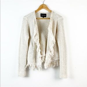 Etcetera Fringed Cardigan Sweater